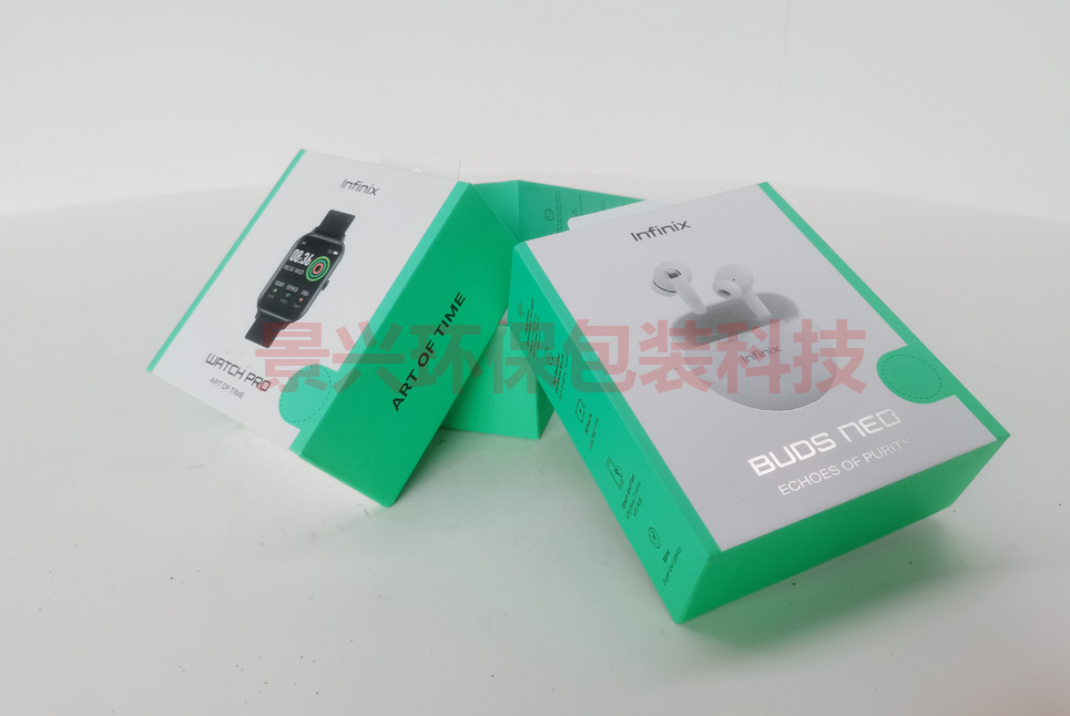 傳音infinix智能手環手表藍牙耳機掛鉤盒天地盒包裝印刷
